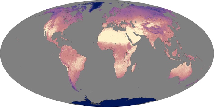 Global Map Land Surface Temperature Image 139