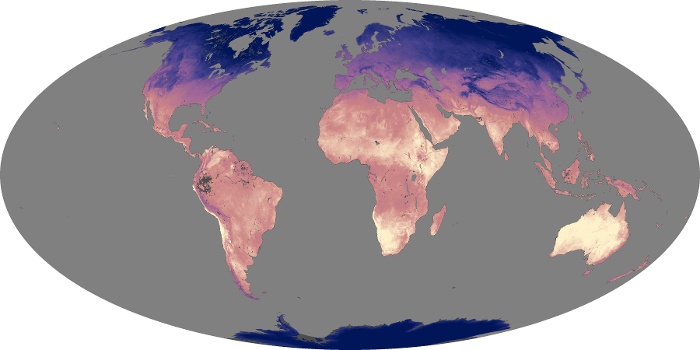 Global Map Land Surface Temperature Image 193