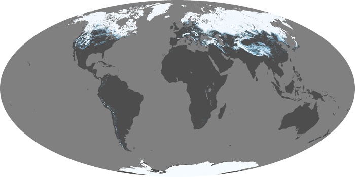 Global Map Snow Cover Image 1