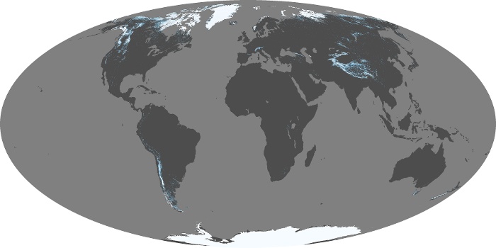 Global Map Snow Cover Image 4