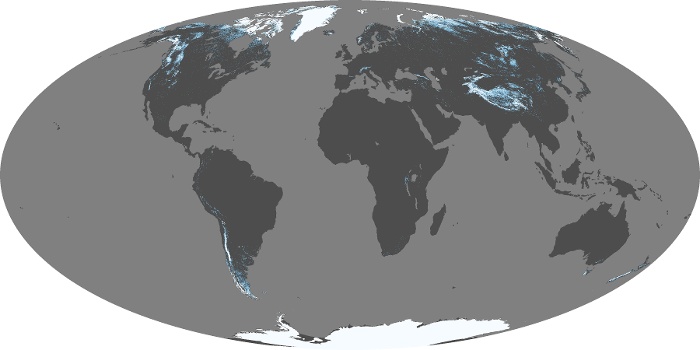 Global Map Snow Cover Image 40