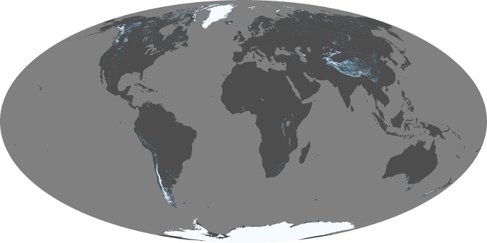 Global Map Snow Cover Image 66