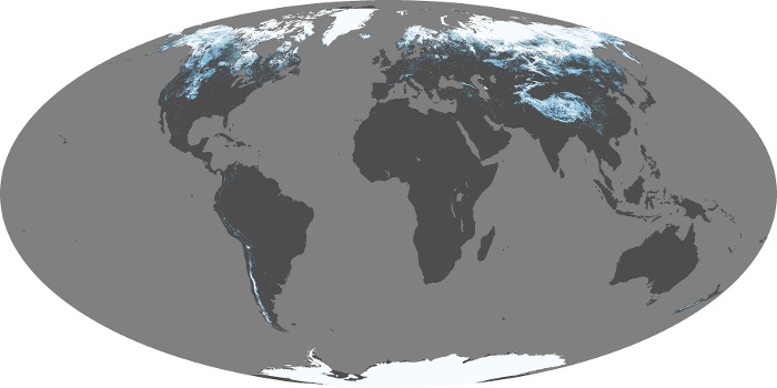 Global Map Snow Cover Image 4