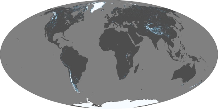 Global Map Snow Cover Image 13
