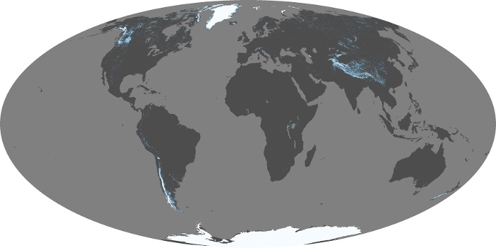 Global Map Snow Cover Image 126