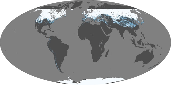 Global Map Snow Cover Image 130