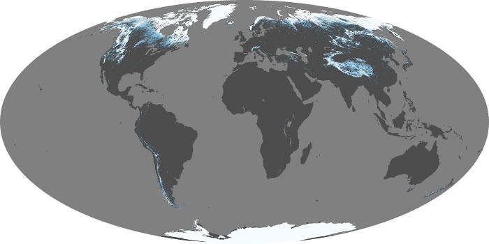 Global Map Snow Cover Image 135