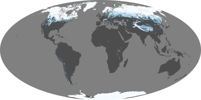 Global Map Snow Cover Image 158