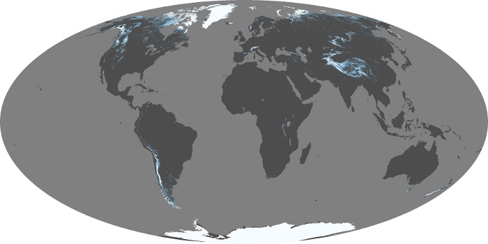 Global Map Snow Cover Image 160
