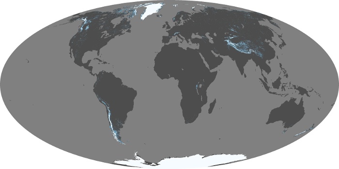 Global Map Snow Cover Image 85