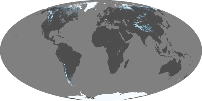 Global Map Snow Cover Image 96