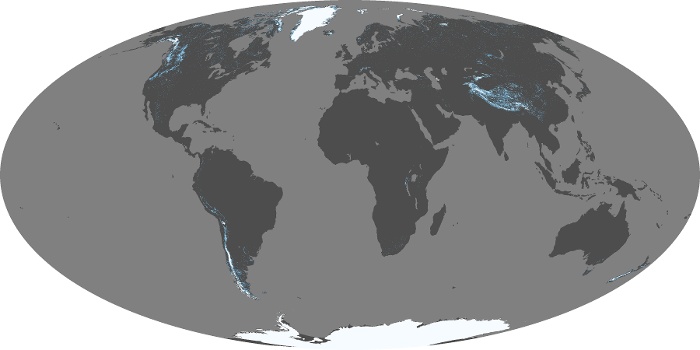 Global Map Snow Cover Image 98