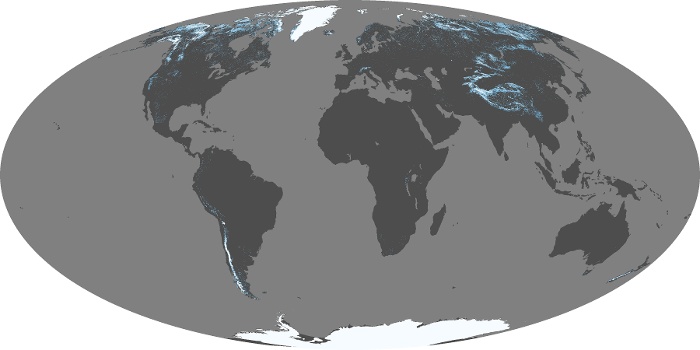 Global Map Snow Cover Image 187
