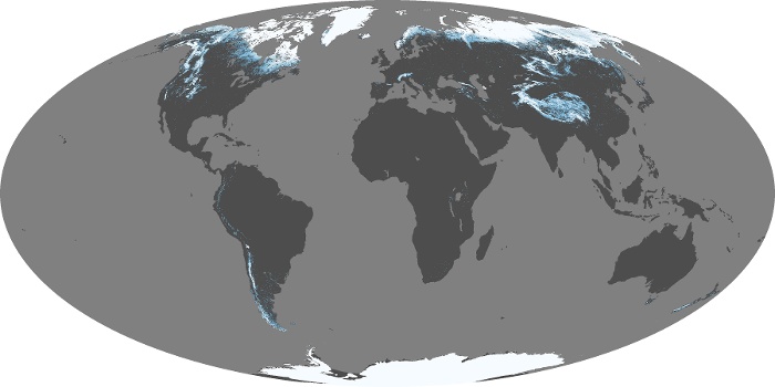 Global Map Snow Cover Image 119