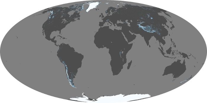 Global Map Snow Cover Image 121