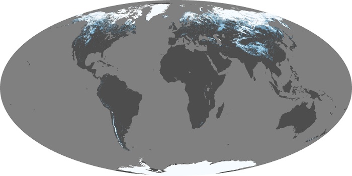 Global Map Snow Cover Image 136