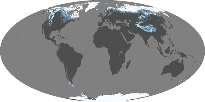 Global Map Snow Cover Image 219
