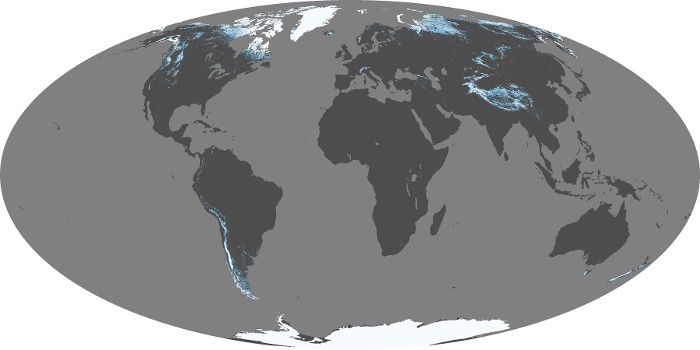 Global Map Snow Cover Image 220