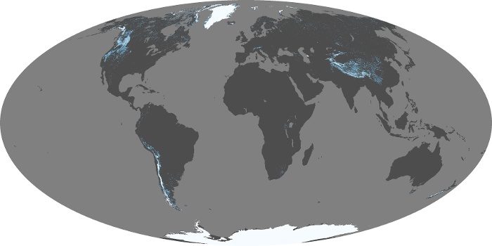 Global Map Snow Cover Image 222
