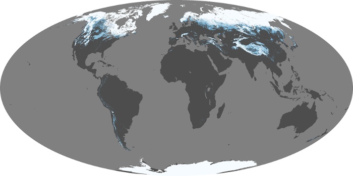 Global Map Snow Cover Image 230