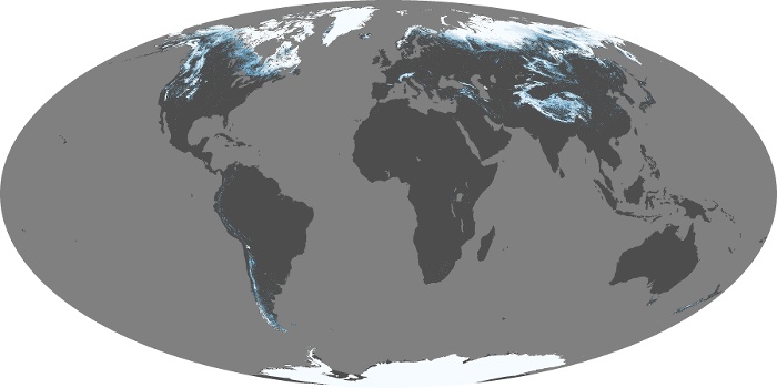 Global Map Snow Cover Image 155