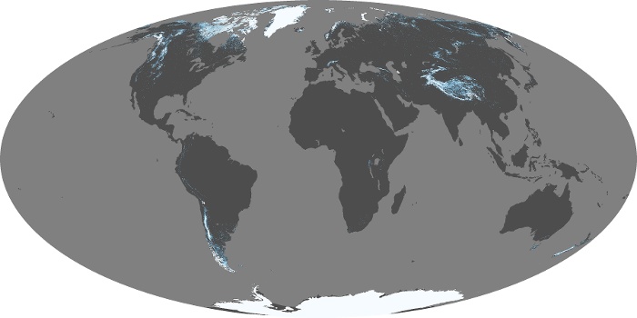 Global Map Snow Cover Image 168