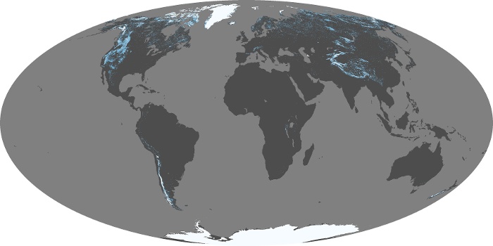 Global Map Snow Cover Image 171