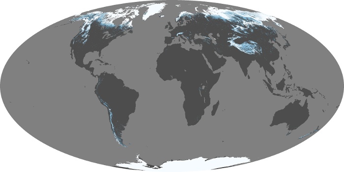 Global Map Snow Cover Image 255