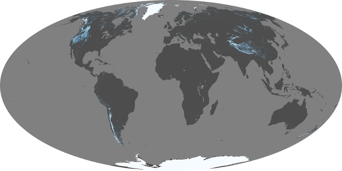 Global Map Snow Cover Image 258