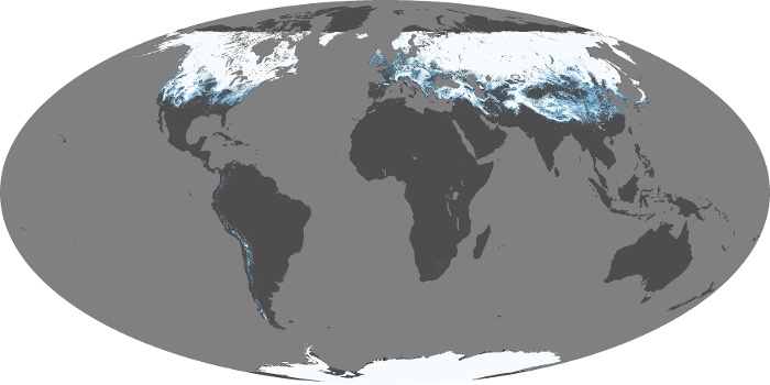 Global Map Snow Cover Image 263