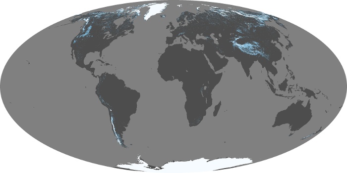 Global Map Snow Cover Image 195