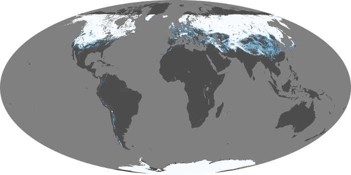 Global Map Snow Cover Image 199