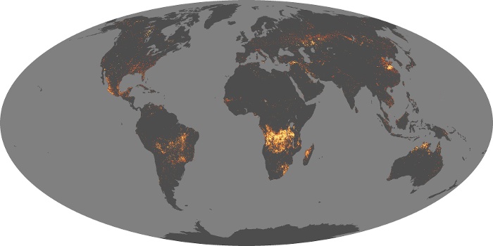 Global Map Fire Image 124