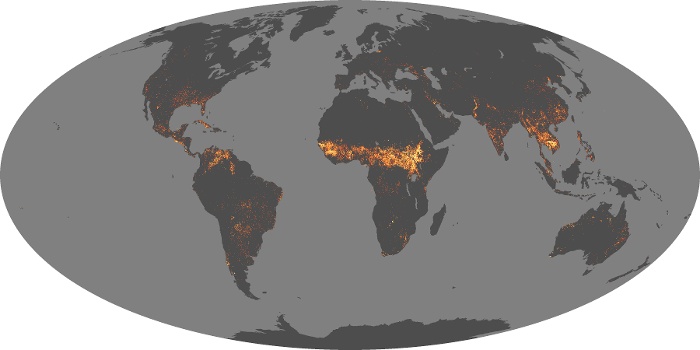 Global Map Fire Image 180