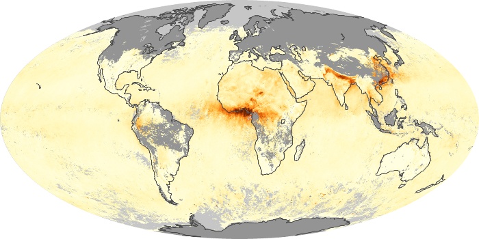 Global Map Aerosol Optical Depth Image 47