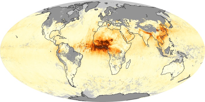 Global Map Aerosol Optical Depth Image 48