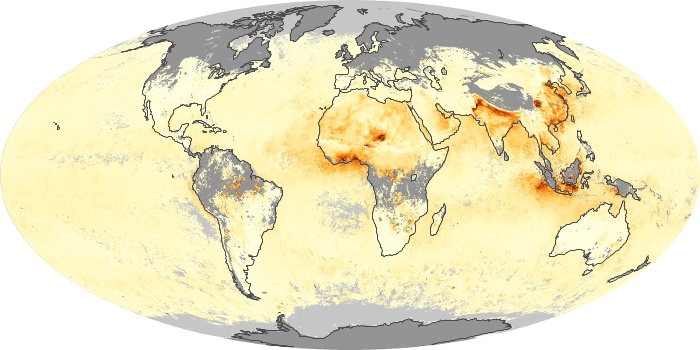 Global Map Aerosol Optical Depth Image 81