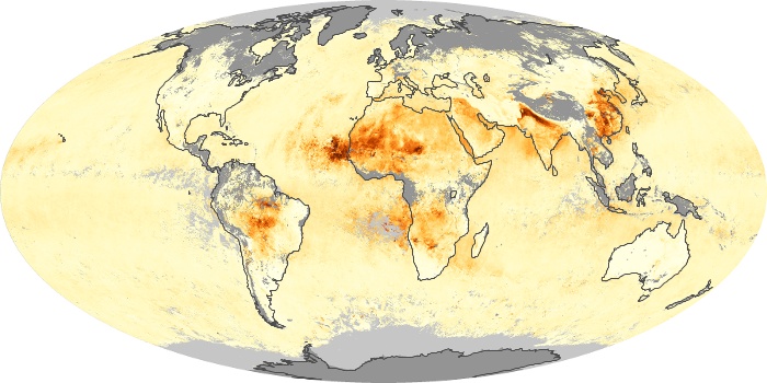 Global Map Aerosol Optical Depth Image 104