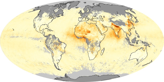 Global Map Aerosol Optical Depth Image 105