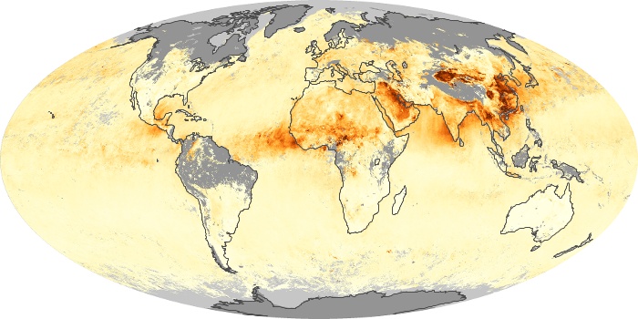 Global Map Aerosol Optical Depth Image 110