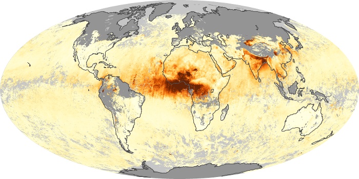 Global Map Aerosol Optical Depth Image 192
