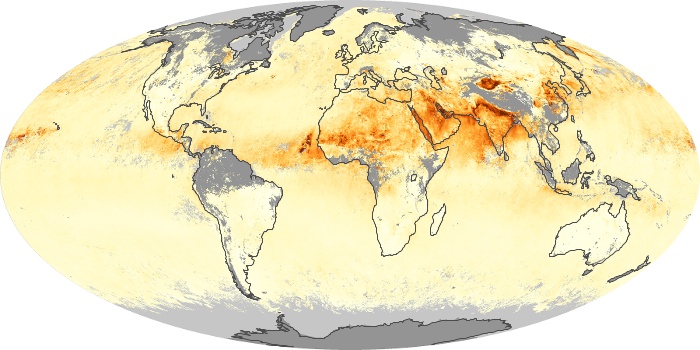 Global Map Aerosol Optical Depth Image 219