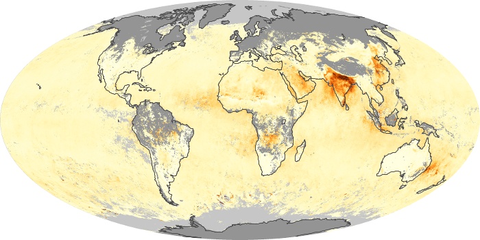 Global Map Aerosol Optical Depth Image 237