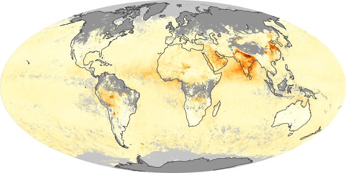 Global Map Aerosol Optical Depth Image 273