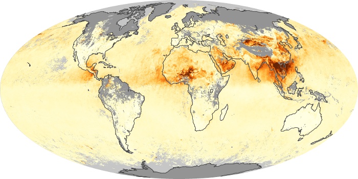 Global Map Aerosol Optical Depth Image 278