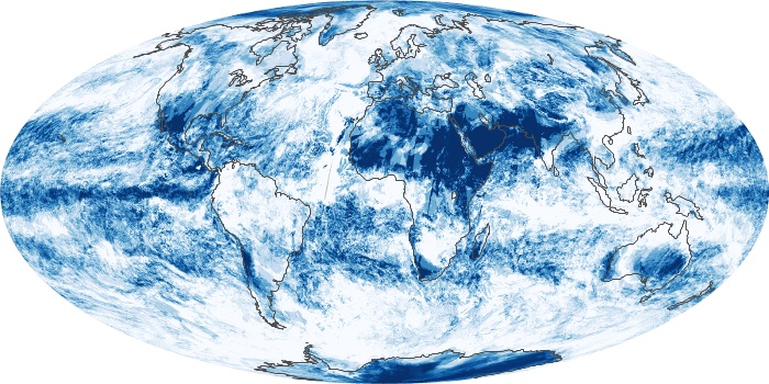 Global Map Cloud Fraction Image 1