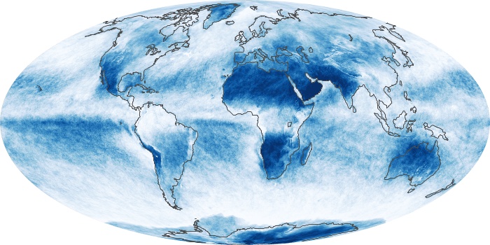 Global Map Cloud Fraction Image 40