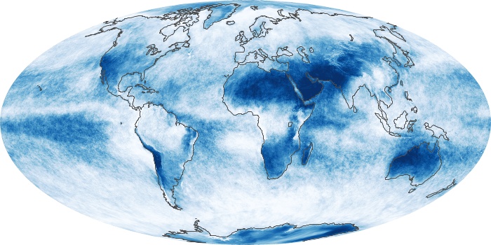 Global Map Cloud Fraction Image 45