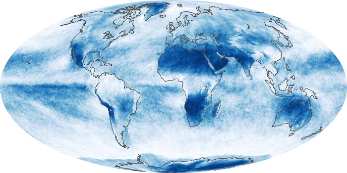 Global Map Cloud Fraction Image 64