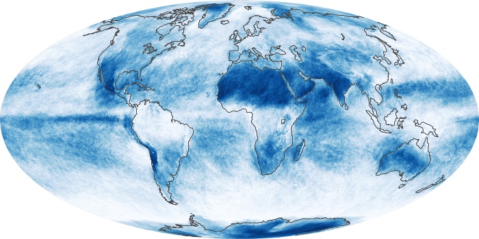 Global Map Cloud Fraction Image 75